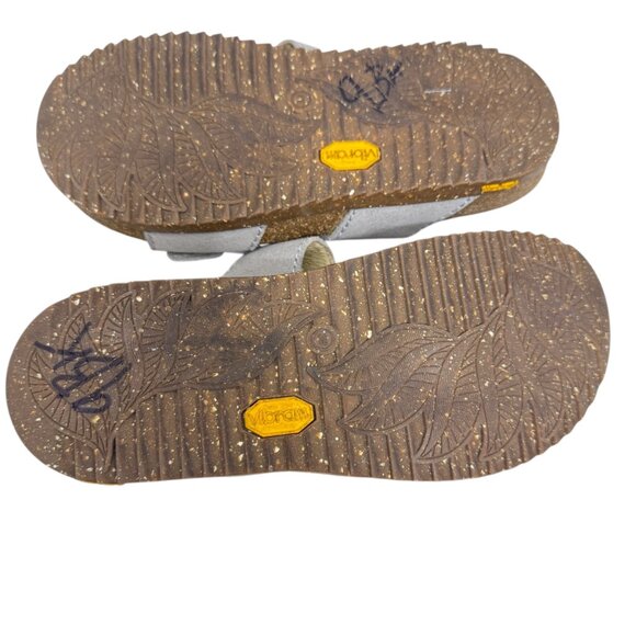 DANSKO Dayna Vibram Gray Suede Slide Sandals shoes Women’s Size 38 US 8 - Picture 9 of 10